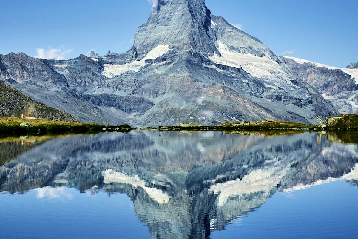 Panorama pegunungan Swiss